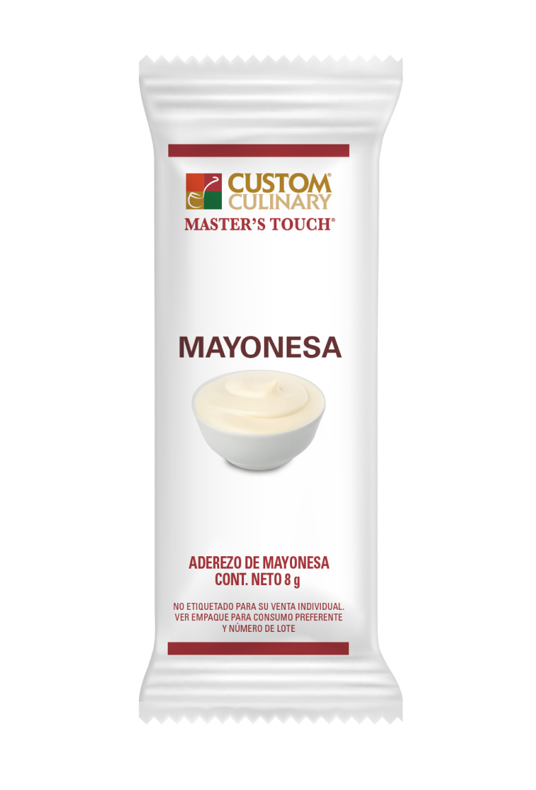 CUSTOM Aderezo de Mayonesa porcionados 204 sobres