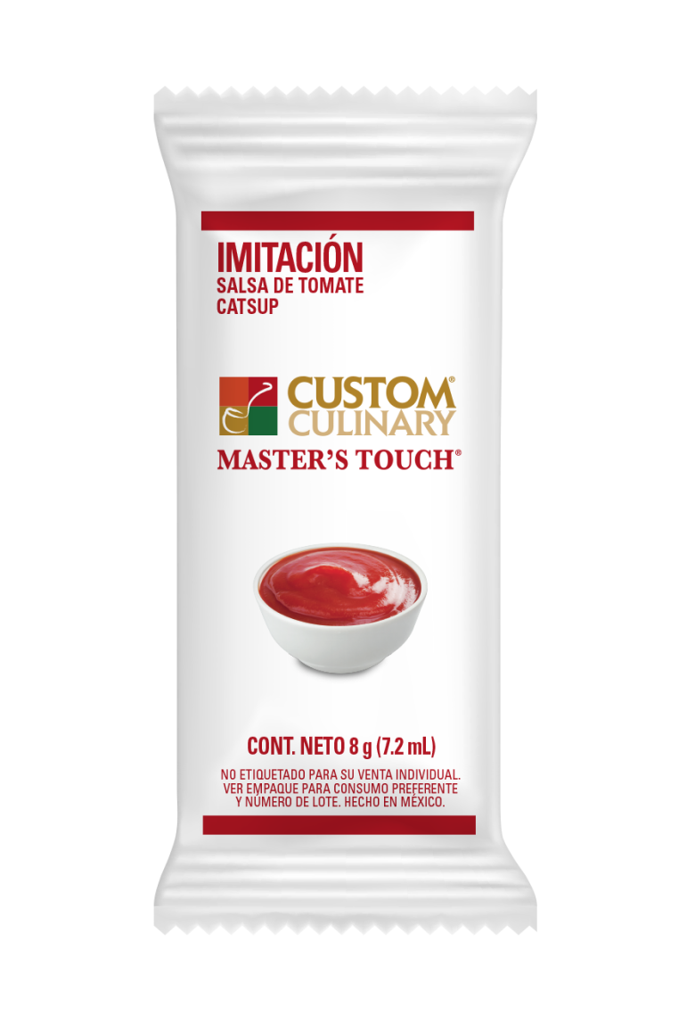 CUSTOM Catsup porcionados 204 sobres