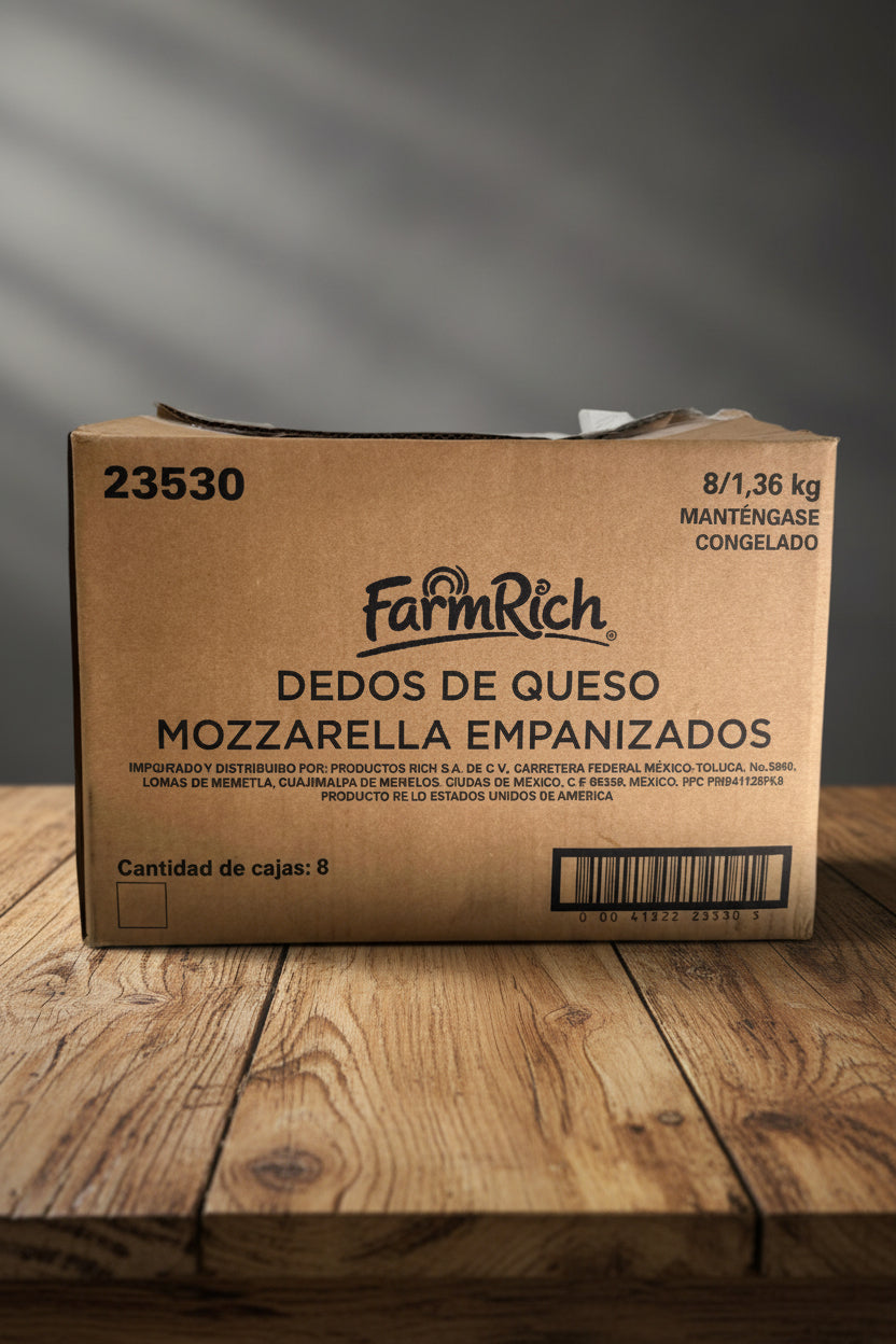 FARMRICH Dedos de Queso Bolsa 1.36 Kg.