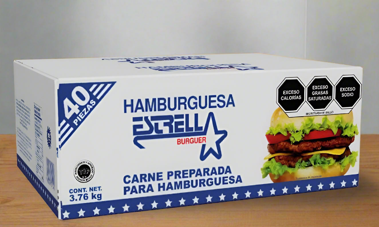 BAFAR Hamburguesa Estrella caja de 40 piezas