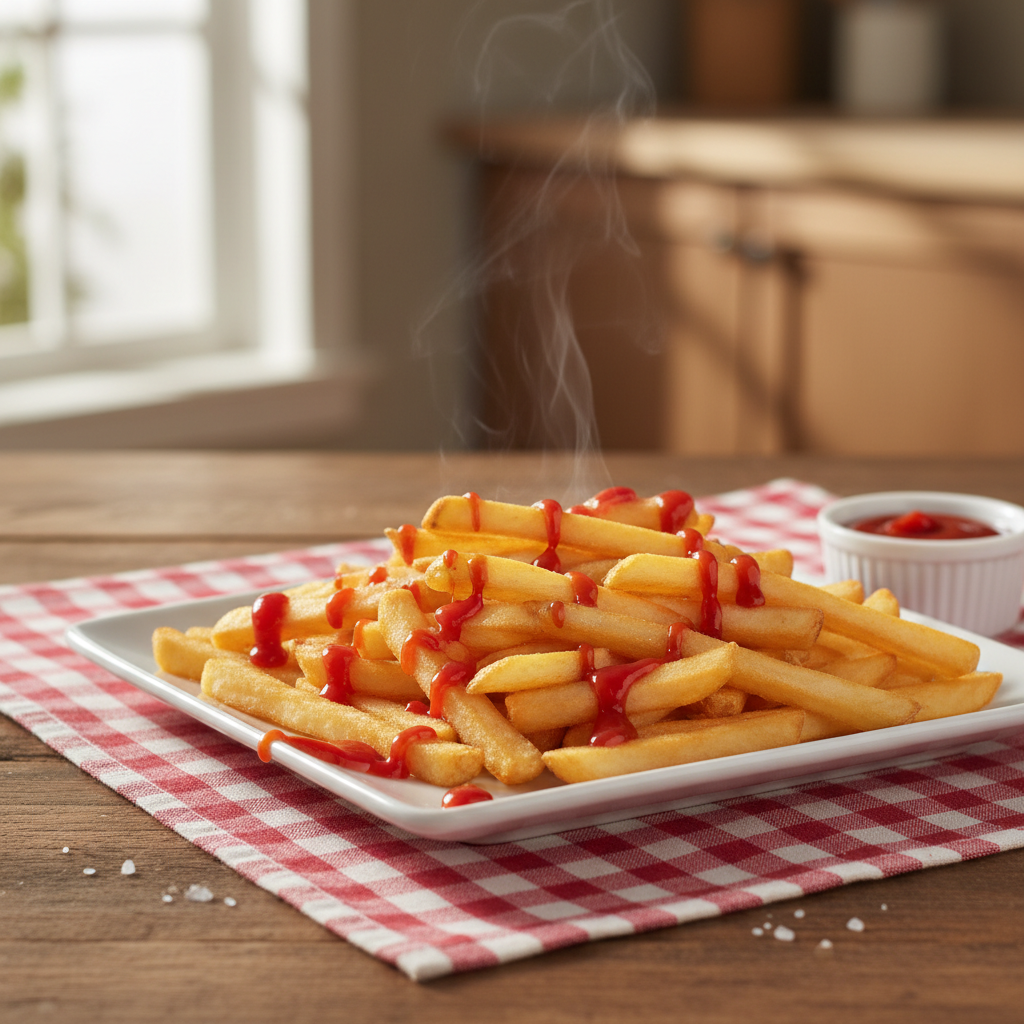 PREMIUM HARVEST papas corte recto de 1/4" x 5/16" caja de 16 kg.
