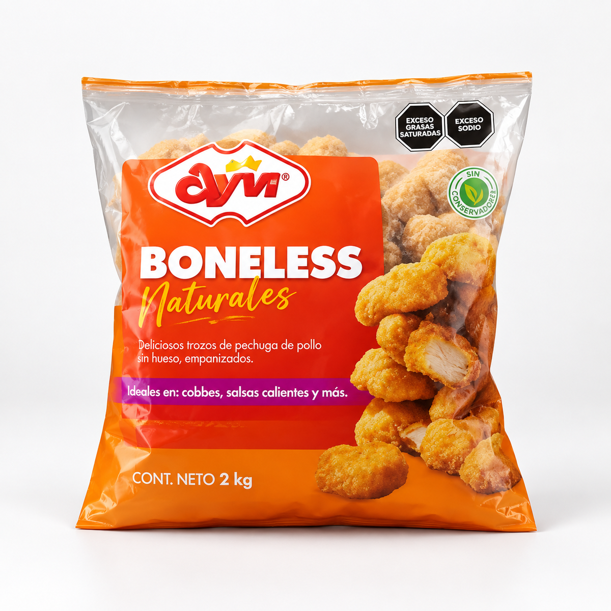 AYVI Boneless de Pechuga de Pollo 10 kg | 5 Bolsas de 2 kg