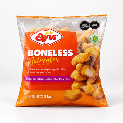 AYVI Boneless de Pechuga de Pollo 10 kg | 5 Bolsas de 2 kg