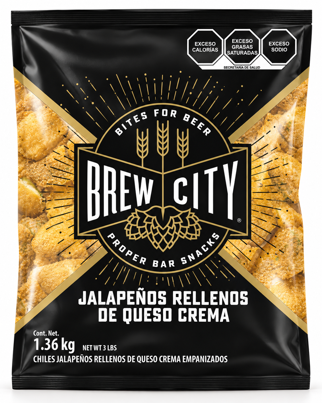 BREW CITY [McCain] Jalapeño Poppers con Queso Crema Empanizados | 1.36 kg