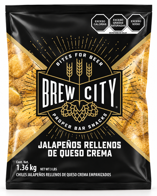 BREW CITY [McCain] Jalapeño Poppers con Queso Crema Empanizados | 1.36 kg