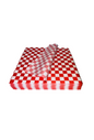 DESECHABLES Papel p/plato BLANCO/ROJO