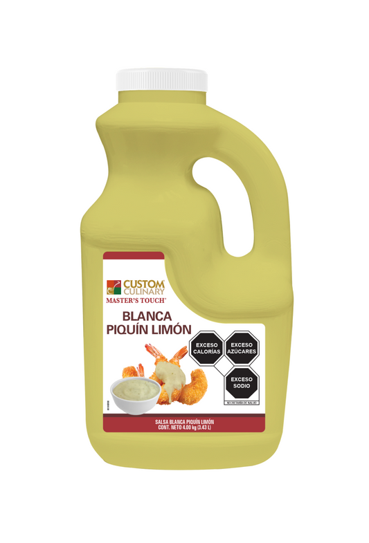 CUSTOM Salsa Blanca Piquín Limón 3.2 Kg.