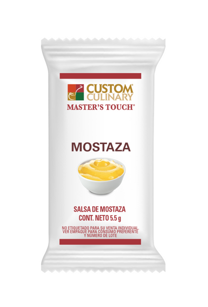 CUSTOM Mostaza porcionados 204 sobres