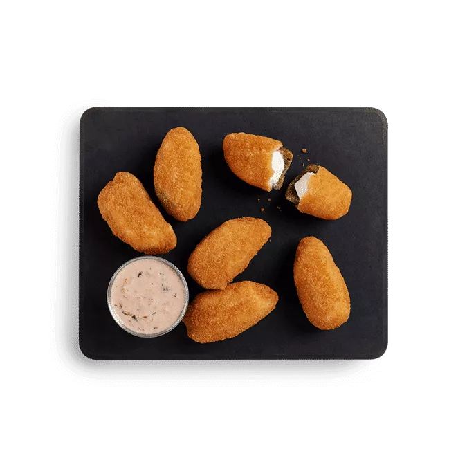 Brew City [McCain] Jalapeños con queso crema empanizados 1.36 kg.