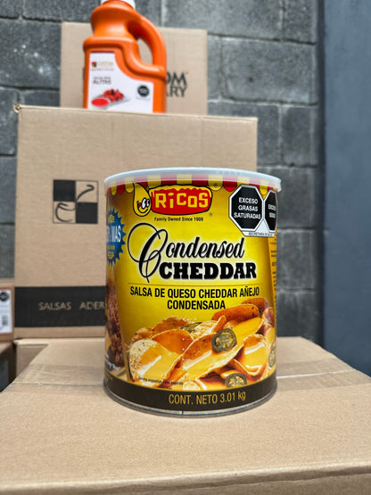 RICOS Salsa Queso Cheddar 3 Kg.