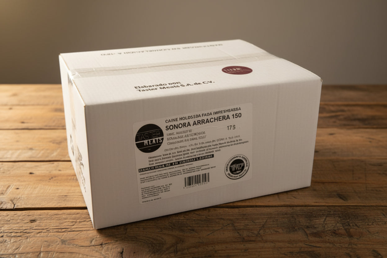 TASTER MEATS  Arrachera Caja de 30 piezas de 150 grs. (4.5 kg.)