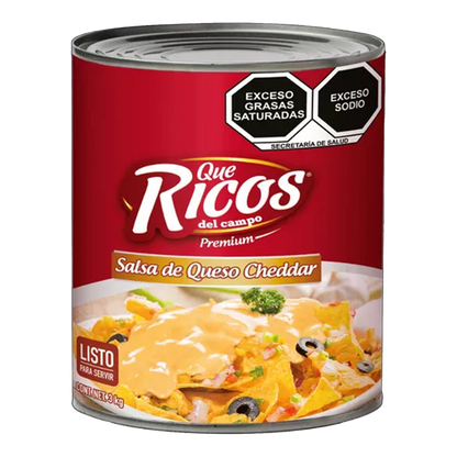 Que Ricos Salsa de Queso Cheddar 3 kgs.