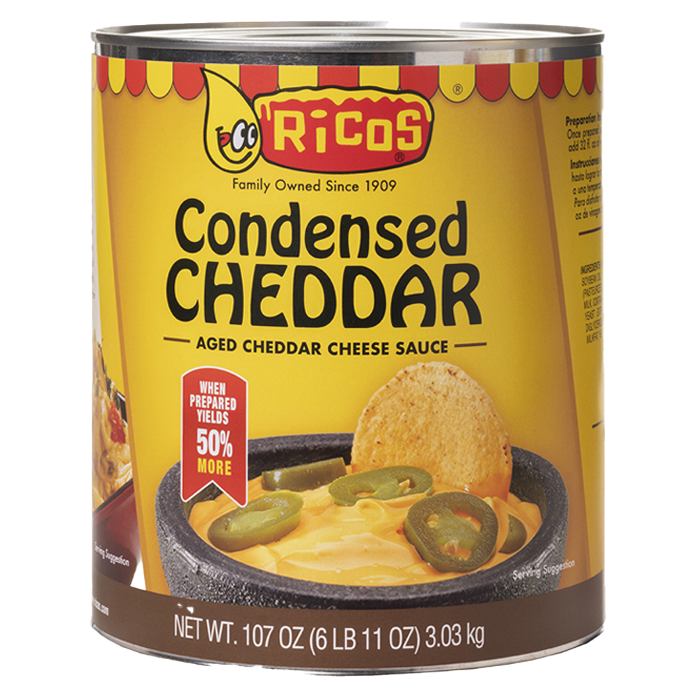 RICOS Salsa Queso Cheddar 3 Kg.