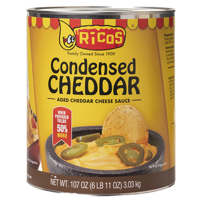 RICOS Salsa Queso Cheddar 3 Kg.