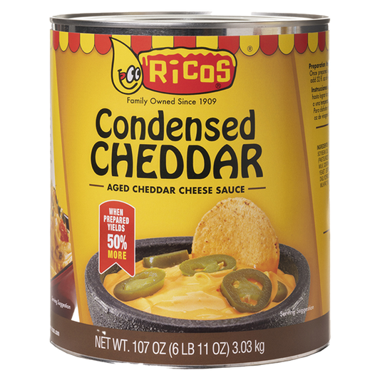 RICOS Salsa Queso Cheddar 3 Kg.